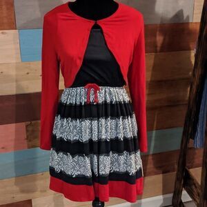 NWT SIZE 16 dress with cardigan junior